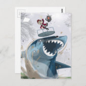 ザシャーク・イン・ザ・パーク(オリジナルのアートワーク) ポストカード (正面/裏面)