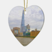 ザシャード、テムズ川、ロンドン、イギリス セラミックオーナメント (左)