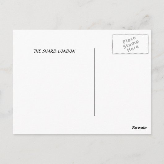 ザシャード ポストカード (裏面)