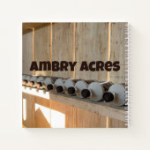 ザシュガーシャック来場者のためのゲストブック ノートブック (裏面)