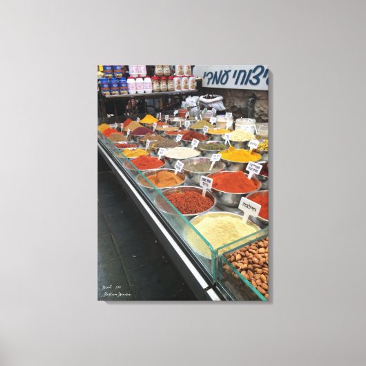 ザシュク、エルサレム・イスラエル2016 キャンバスプリント (正面)