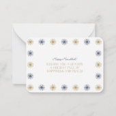 ザシュワルツファミリーハッピーハヌッカカード ノートカード (裏面)