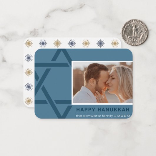 ザシュワルツファミリーハッピーハヌッカカード ノートカード (正面/裏面インサイチュ)