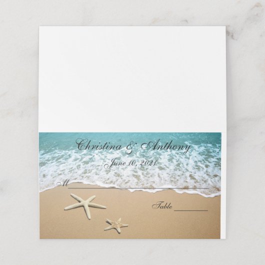 ザショアウェディングレセプション座席表 プレイスカード (外部開封)