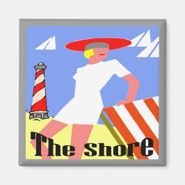 ザショアギャルアットライトハウス マグネット