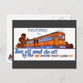 ザショアファストライントロリーサービスハガキ ポストカード (正面/裏面)
