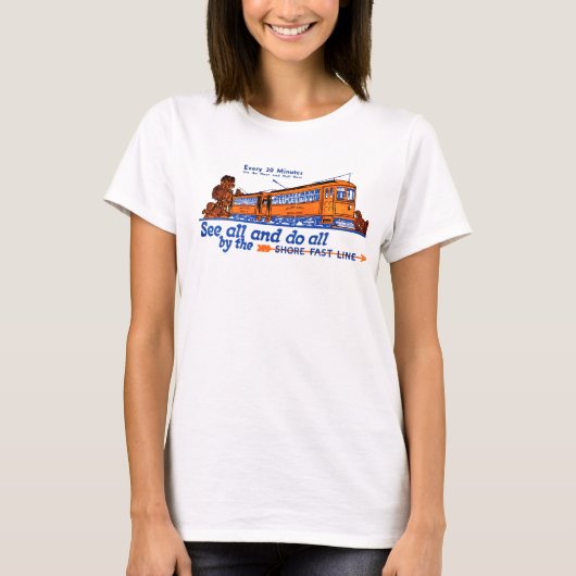 ザショアファストライントロリーサービス Tシャツ (正面)
