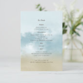 ザショア海サーフビーチ結婚式詳細 エンクロージャーカード (スタンド正面)