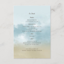 ザショア海サーフビーチ結婚式詳細 エンクロージャーカード