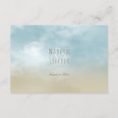 ザショア海サーフビーチ結婚式詳細 エンクロージャーカード (裏面)