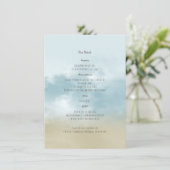 ザショア海サーフビーチ結婚式詳細 エンクロージャーカード (スタンド正面)