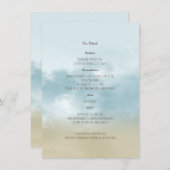 ザショア海サーフビーチ結婚式詳細 エンクロージャーカード (正面/裏面)