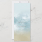 ザショア海サーフビーチ結婚式 招待状 (裏面)