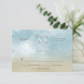 ザショア海サーフビーチ結婚式RSVP 出欠カード (スタンド正面)