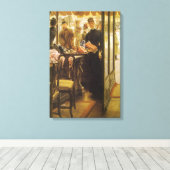 ザショップガールバイジェームズティスソビクトリアンファインアート キャンバスプリント (インサイチュ (ウッドフロア))