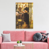 ザショップガールバイジェームズティスソビクトリアンファインアート キャンバスプリント (インサイチュ (リビング))