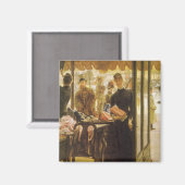 ザショップガールバイジェームズティスソビクトリアンファインアート マグネット (正面/裏面)