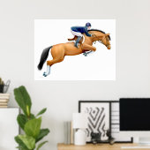 ザショージャンパーホースプリント ポスター (ホームオフィス)