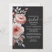 ザシルクピンクボホピーニーダスティーバラブライダルシャワー 招待状 (正面)