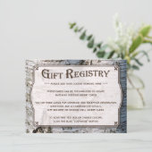 ザシルバー素朴樺の木の木結婚のコレクション エンクロージャーカード (スタンド正面)