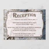 ザシルバー素朴樺の木の木結婚のコレクション エンクロージャーカード (正面)