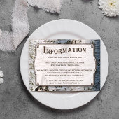 ザシルバー素朴樺の木の木結婚のコレクション エンクロージャーカード