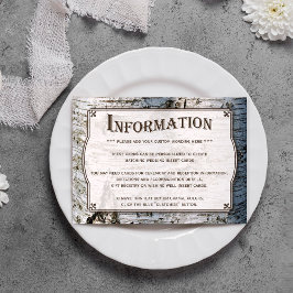 ザシルバー素朴樺の木の木結婚のコレクション エンクロージャーカード