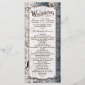 ザシルバー素朴樺の木の木結婚のコレクション プログラム (正面)