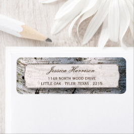 ザシルバー素朴樺の木の木結婚のコレクション ラベル