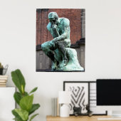 ザシンカーbyオーガスト・ロダン ポスター (ホームオフィス)