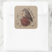 ザシンプル・ライフ・カントリー・カラス・ステッカー スクエアシール (バッグ)