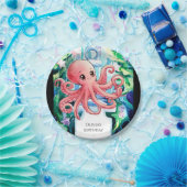 ザシーお洒落タコ誕生日 ペーパープレート (パーティー)