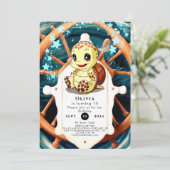 ザシーお洒落タートル誕生日 招待状 (スタンド正面)