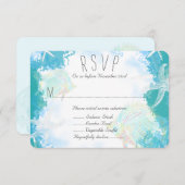 ザシーアクアマリンメニューエントレRSVP 出欠カード (正面/裏面)