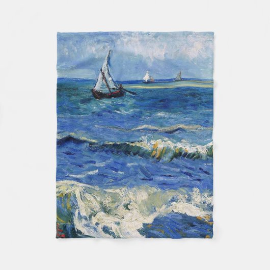 ザシーアットレサントマリーズデラメールヴァンゴッホ フリースブランケット (正面)