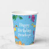 ザシーアニマルズカワイイ子供の誕生日パーティー 紙コップ (裏面)