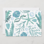 ザシーウォーターカラーフラット航海のの下 サンキューカード (裏面)