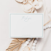 ザシーウォーターカラーフラット航海のの下 サンキューカード