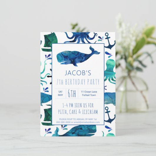 ザシーウォーター色の海クジラ子供の誕生日 (スタンド正面)