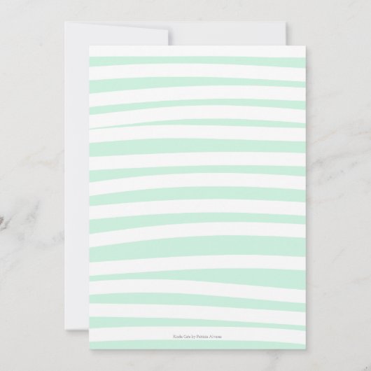 ザシーカラフルマーメイドガールファースト誕生日 招待状 (裏面)