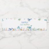 ザシーキュート海動物誕生日 ペットボトルラベル (シングルラベル)