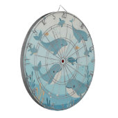 ザシークジラと魚の子供たち ダーツボード (正面左)