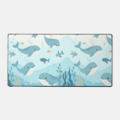 ザシークジラと魚の子供たち デスクマット (正面)