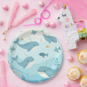 ザシークジラと魚の子供たち ペーパープレート (パーティー)