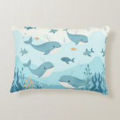 ザシークジラと魚 アクセントクッション (裏面)