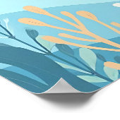 ザシークジラ&フィッシュ子供部屋 ポスター (角)