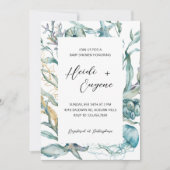 ザシークラゲのベビーシャワー招待状 招待状 (正面)