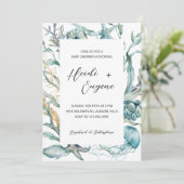 ザシークラゲのベビーシャワー招待状 招待状 (スタンド正面)