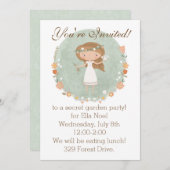 ザシークレットガーデンパーティの招待状 招待状 (正面/裏面)