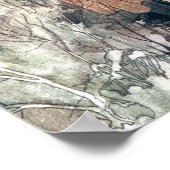 ザシークレットガーデンヴィンテージブックイラストレーション ポスター (角)